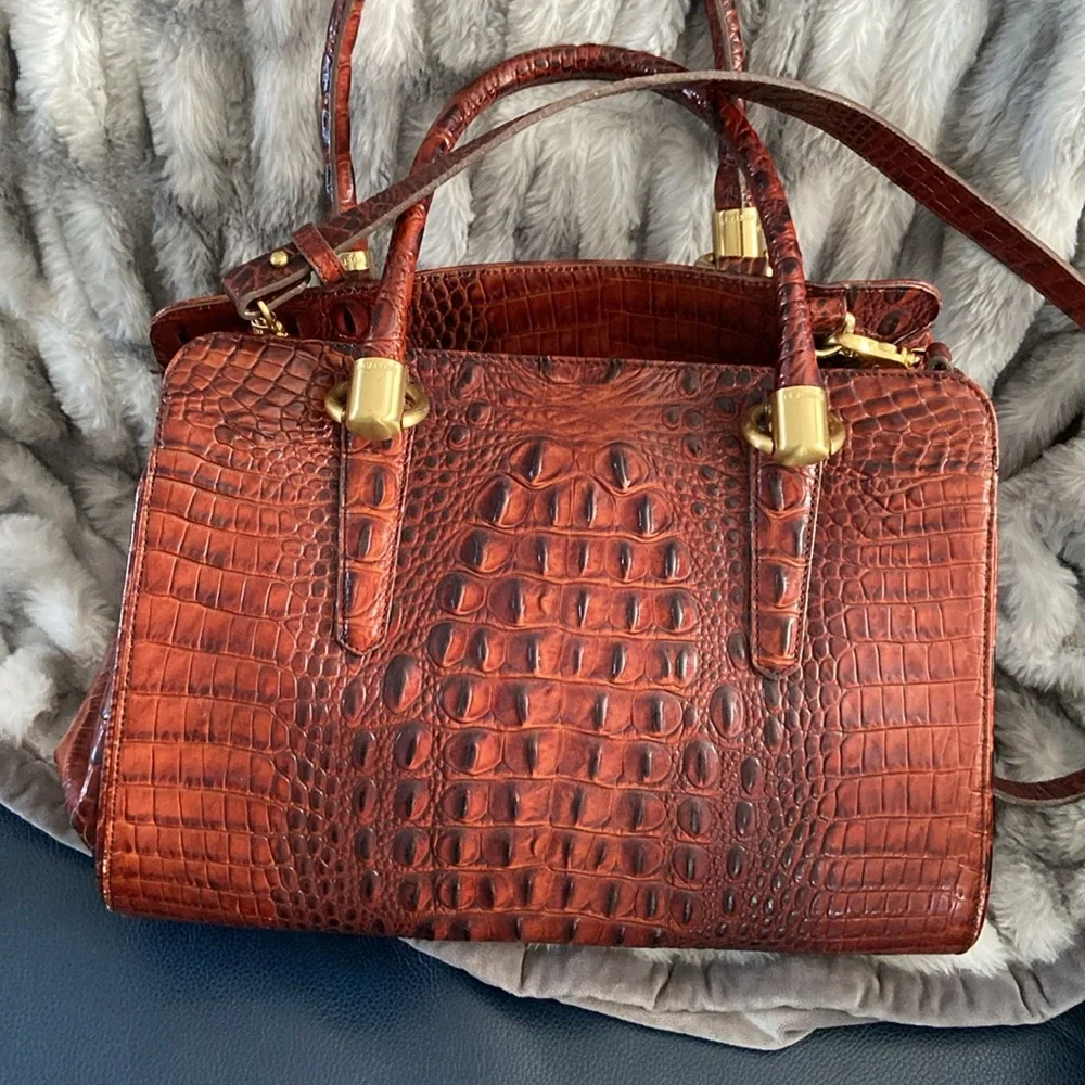 Brahmin  Melbourne croc  large handbag purse